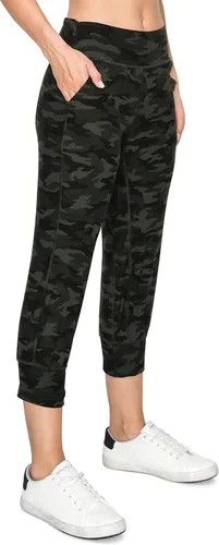 Vista 28 de Leggings Depot ActiveFlex Jogger - Pantalones de yoga para mujer con bolsillos Negro