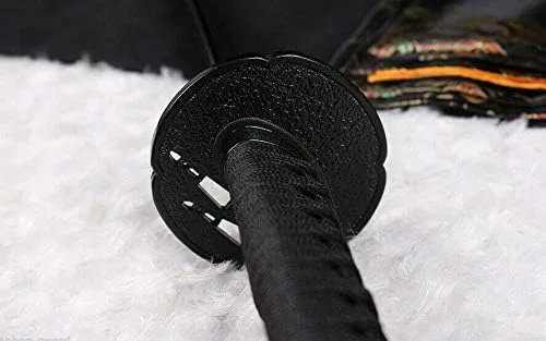 Vista 6 de Espada 41 & Mano Forjado Completo Negro 1060 Sharp Blade Real Japonés Samurai Katana Espada