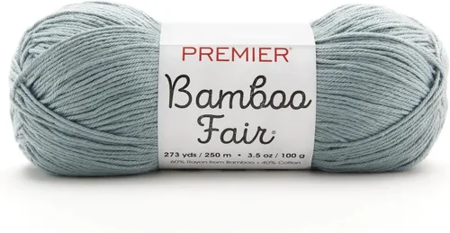 Vista 18 de Premier Yarns Hilo de bambú Fair DK, para tejer y tejer, mezcla de algodón para tejido y ganchillo en climas cálidos, color marfil