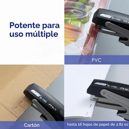 Vista 6 de Juego de grapadoras de alicates de mano, grapadora resistente con grapas, carga de grapas de un solo toque, agarre ergonómico, grapadora manual