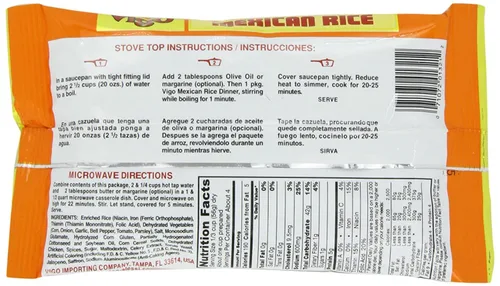 Vista 2 de Vigo Auténtico arroz mexicano con maíz, sin grasa, 8 onzas (mexicano, 8 onzas (paquete de 1))