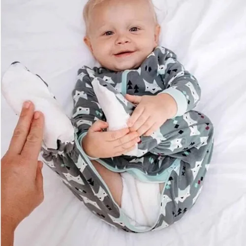 Vista 46 de ZippyJamz - Pijama orgánica para bebé con pies y cremallera para cambiar pañales fácil y rápido