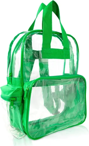 Vista 56 de DALIX Bolsas de mochila transparentes de plástico liso dorado