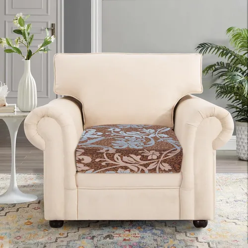 Vista 2 de SearchI Fundas de cojín de repuesto estampadas para sofá, fundas elásticas para asiento de sofá, fundas protectoras de muebles lavables, funda suave
