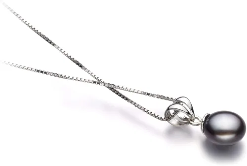 Vista 2 de Sally 9-10mm AA Quality Freshwater 925 Sterling Silver Cultured Pearl Pendant For Women
