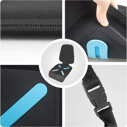 Vista 2 de Cubierta para asiento de coche para asientos de bebé y niños, Shynerk protector de asiento de coche para debajo de los asientos del coche