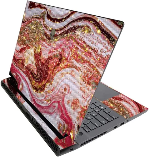 Vista 633 de MightySkins - Skin brillante con purpurina para Alienware M17 R3 (2020) y M17 R4 (2021) - Diversión de los años 90 Acabado duradero con purpurina
