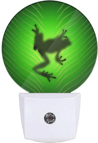 Vista 32 de EKOBLA Bonita luz nocturna de oso, bonito patrón de oso blanco enchufable a la pared con sensor de atardecer a amanecer, luz nocturna LED de 0.5 W