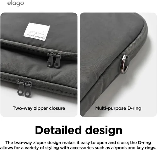 Vista 7 de elago Funda para laptop MacBook Pro de 14"/13-14" Piedra