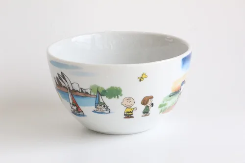 Vista 3 de Juego de 2 cuencos de Snoopy de Australia Canadá
