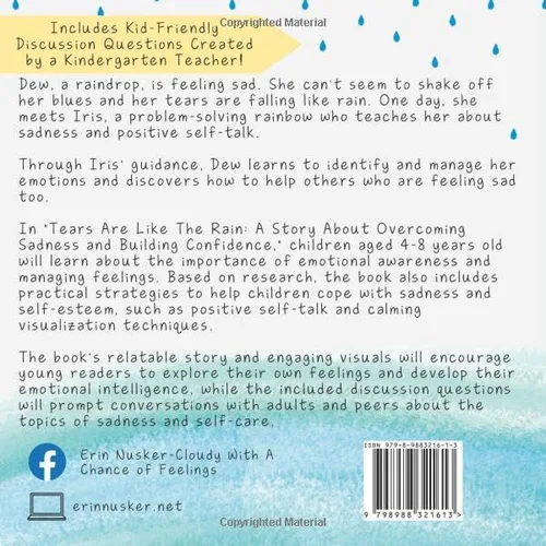 Vista 2 de Tears Are Like The Rain A Story Of Overcoming Sadness And Building Confidence (Cloudy With A Chance Of Feelings)
