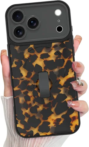 Vista 71 de KANGHAR Compatible con iPhone 17 Pro Case Spot Pattern - Negro Mancha rosada negra