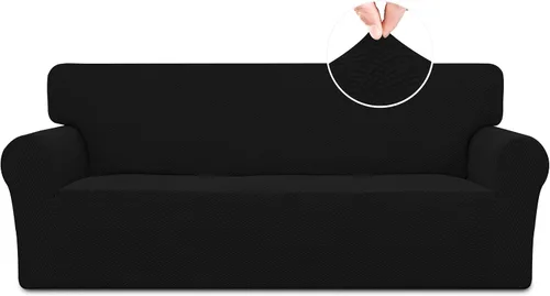 Vista 30 de Easy-Going Funda de sofá reclinable de jacquard elástico, suave de 4 piezas, con lazo elástico, protector de muebles lavable para niños, mascotas