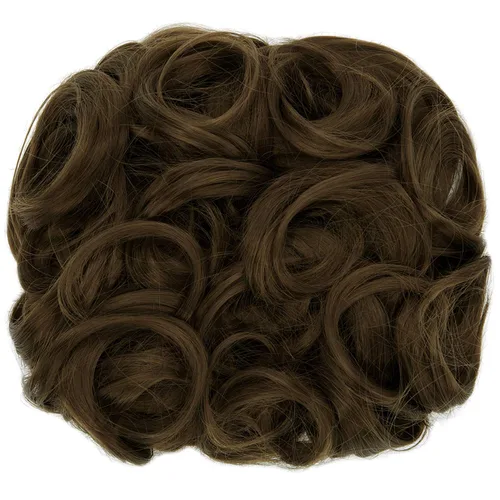 Vista 2 de Extensiones de moño de cabello rizado desordenado, moño updo, chignons fáciles de estirar, extensiones de cola de caballo
