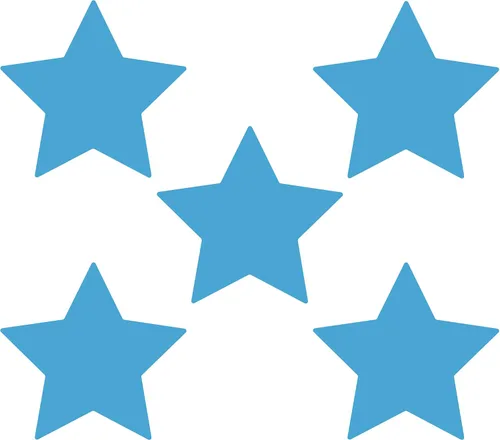 Vista 41 de LiteMark Calcomanías de vinilo mate extraíbles con diseño de estrella Blanco