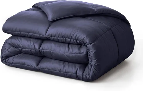 Vista 17 de Superior Edredón de microfibra cepillada sólida, ropa de cama alternativa al plumón, reversible, peso medio, esponjoso, decorativo, funda para Negro