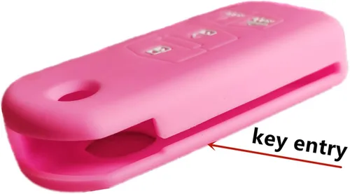 Vista 2 de Funda de goma de silicona para llavero compatible con Mazda 3, 5, 6, Mazda CX-7