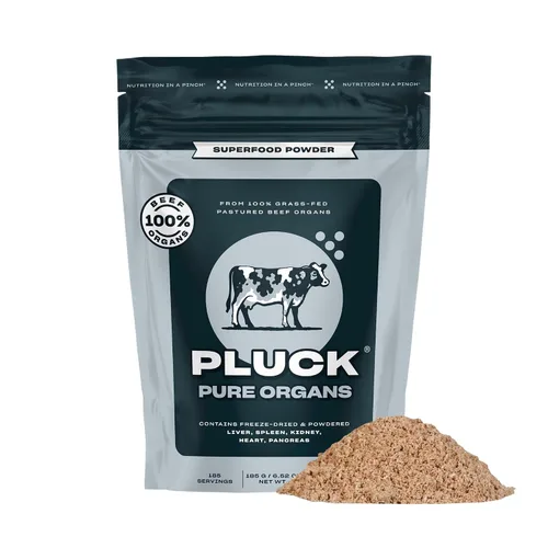 Vista 12 de Pluck Polvo de órganos de carne pura 100% hígado, riñón, bazo, corazón y páncreas de carne de res pasturada 100% alimentada con pasto