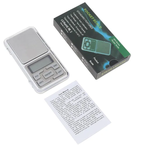 Vista 5 de Smgda Báscula digital de bolsillo de 17.64 oz por 0.00 oz, g/kg/libra/onza unidad conmutable portátil para báscula de viaje de alimentos, báscula