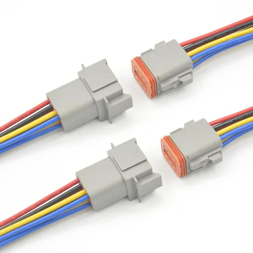 Vista 13 de Deutsch - Conector DT de 2 pines, 2 vías DT automotriz, impermeable, conector eléctrico macho hembra, arnés de cableado con cable de 16 AWG