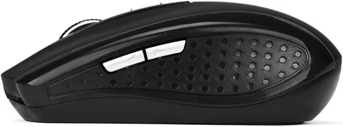 Vista 3 de Mouse inalámbrico de 2.4 GHz, negro, portátil, receptor USB, rango de 33 pies, peso de 0.71 oz, diseño cómodo, fácil de usar