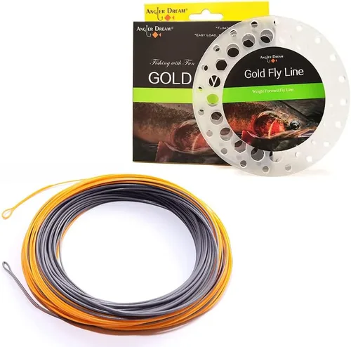 Vista 8 de Gold Fly Line 90FT peso adelante flotando 2 3 4 5 6 7 8 9WT línea de pesca con mosca