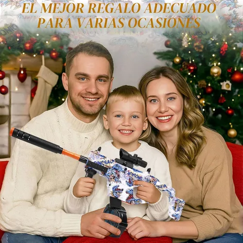 Vista 6 de Gel Blaster Splatter - Juguete de Bola de Salpicadura Automática Recargable con Gafas y Tambor de Munición, Actividades al Aire Libre, Juego