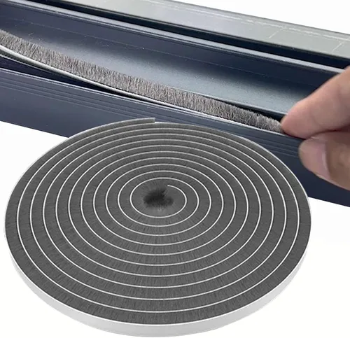 Vista 16 de Burlete autoadhesivo gris insonorizante de 33 pies para puertas y ventanas, 0.4 pulgadas de ancho x 0.2 pulgadas de grosor