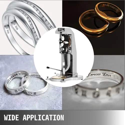Vista 7 de VEVOR - Gravador de Anillo Interior de Doble Cara con Dial de Estampación de Bloque de Letras de 1.5mm-2.0mm para Grabado Interno de Anillos