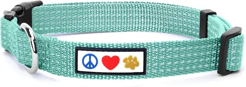 Vista 23 de Collar de entrenamiento reflectante para perros, de la marca Pawtitas, Negro