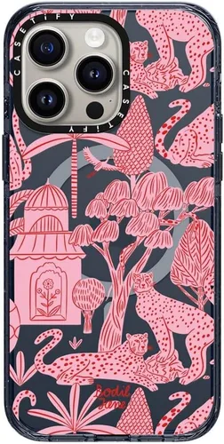 Vista 16 de CASETiFY Funda para iPhone 15 Pro Max, compatible con MagSafe Protección contra caídas de grado militar de 8.2 pies Hortensias azules Nantucket