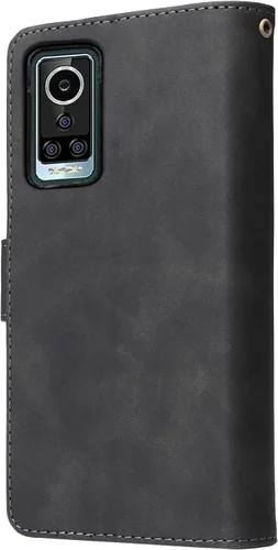 Vista 6 de Asuwish Funda compatible con BLU Bold N2, protector de pantalla de vidrio templado y funda de cuero con tapa para tarjetero, accesorios