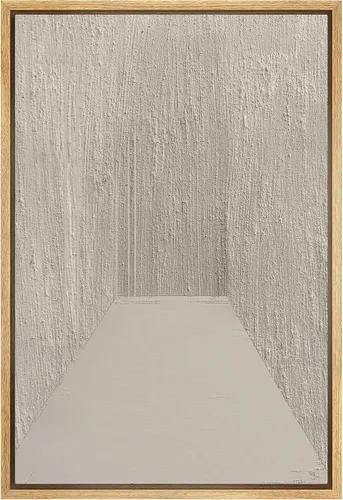 Vista 8 de SIGNWIN Lienzo enmarcado para pared, diseño de planta de bosque de montaña verde pastel, naturaleza, ilustraciones de área silvestre, arte moderno