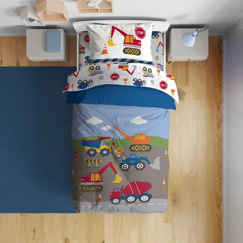 Vista 17 de Juego de edredón para niños Sunny Side Up incluye sábanas y fundas de almohada - Juego de cama suave y acogedor para una decoración elegante