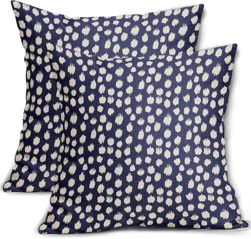 Vista 29 de Sweetshow Juego de 2 fundas de almohada de 16 x 16 pulgadas, diseño bohemio, con diseño de lunares, moderno y moderno, para exteriores, decorativas