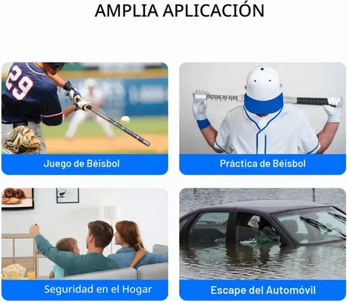 Vista 5 de Baseball Bat, Baseball Bat Used for Baseball, Alloy Steel, with Carrying Bag, Home/Car/Self Defense, Batting Practice