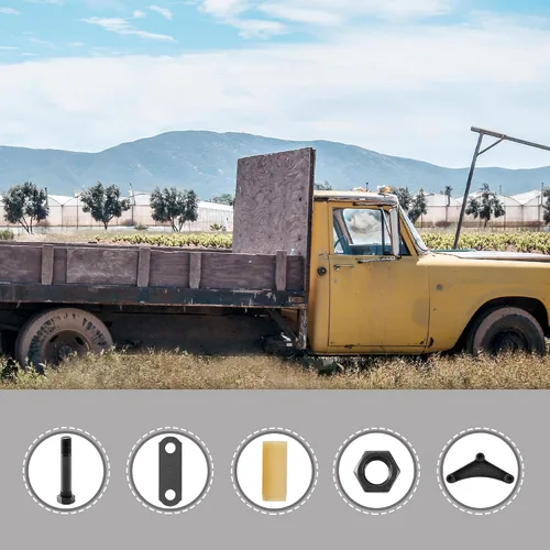 Vista 6 de Lonffery Kit de anclajes de amarre y eje de remolque con anillo en D