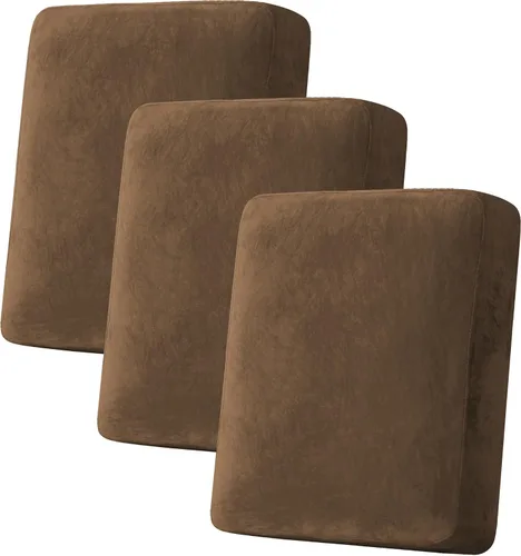 Vista 94 de H.VERSAILTEX Funda de cojín elástica de terciopelo para sofá, funda de cojín de felpa para cojines de silla, protector de muebles, cojín de asiento