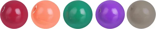 Vista 6 de RUBYCA Opaco pintado Druk Perlas de vidrio checo para la fabricación de joyas 0.236 in, colores mezclados w/caja del envase