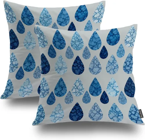 Vista 17 de Shrahala Abstract Art Modern Aesthetic Decorative Pillow Covers, Fluid Forms Minimalist Throw Pillow Cover Blended Hidden Zipper Cushion Cases for