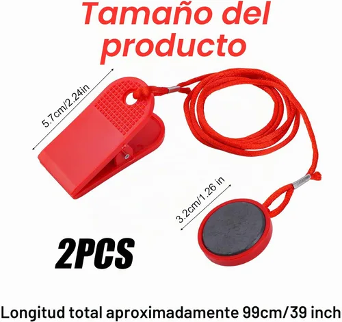 Vista 2 de Magnetic Treadmill Safety Key Replacement Universal Treadmill Magnet Safety Key Treadmill Magnets Treadmill Parts