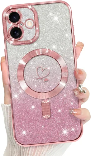 Vista 107 de Bonoma Compatible with iPhone 17 Pro Max Case 2025 Heart Checkered -Gold A cuadros-oro