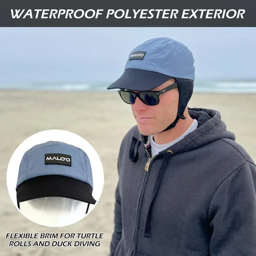 Vista 3 de Malo'o Sombrero para deportes acuáticos el primer sombrero totalmente personalizable para todos los días diseñado para sombra, buceo de pato