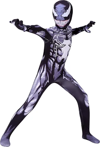 Vista 4 de Guanfeng Disfraz de superhéroe para niños, disfraz de cosplay de Halloween