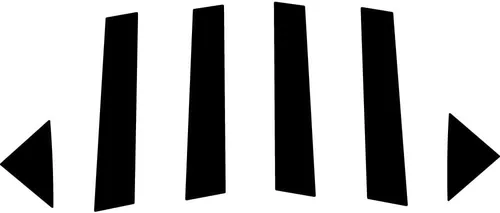 Vista 3 de Rvinyl Kit de moldura de ventana precortada para poste de pilar en aluminio negro cepillado compatible con 300 2005-2010 - Parte trasera adhesiva