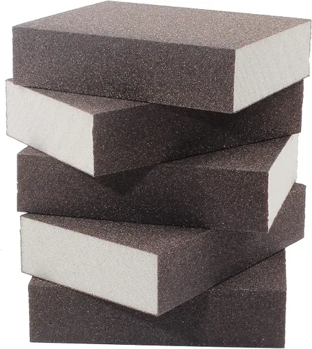 Vista 12 de Bloque de lijado grueso de grano 36 – 12 piezas, esponja de lija húmeda y seca, bloque de papel de lija de espuma, lavable y reutilizable, esponja