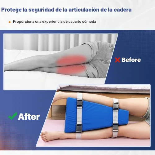 Vista 6 de Almohada de abducción de cadera - Almohada para cirugía de reemplazo de cadera para soporte de piernas y prevención de luxación - Adecuado