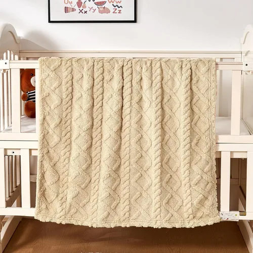 Vista 14 de Yurhap Manta de forro polar para bebé, a cuadros, ultra suave y acogedora para niñas y niños, manta mullida para bebés recién nacidos, regalos