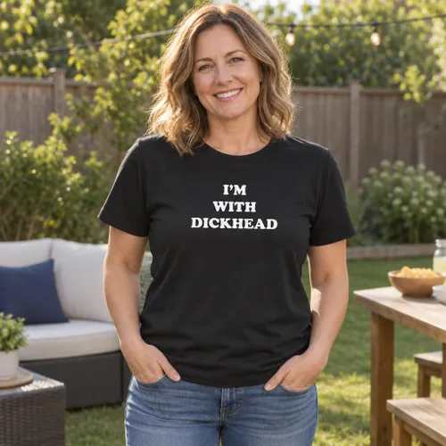 Vista 3 de Guacamole I'm with DICKHEAD - Divertido regalo de broma para parejas - Camiseta de algodón para hombre