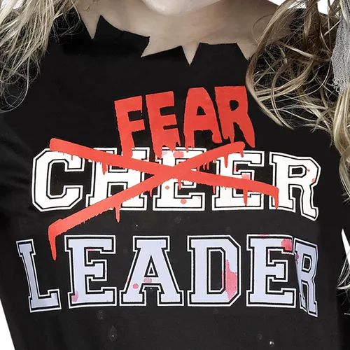 Vista 4 de Fun World - Disfraz de Halloween de animadora zombi Fearleader